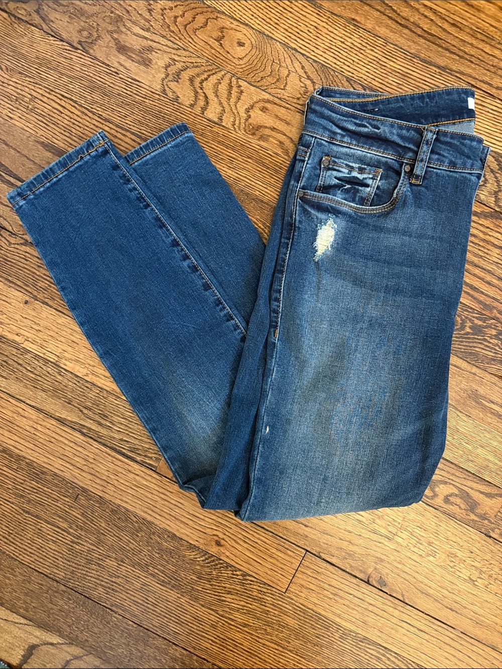 BP Nordstrom Women's Distressed Skinny Jeans Size 30 Blue Medium Wash Denim